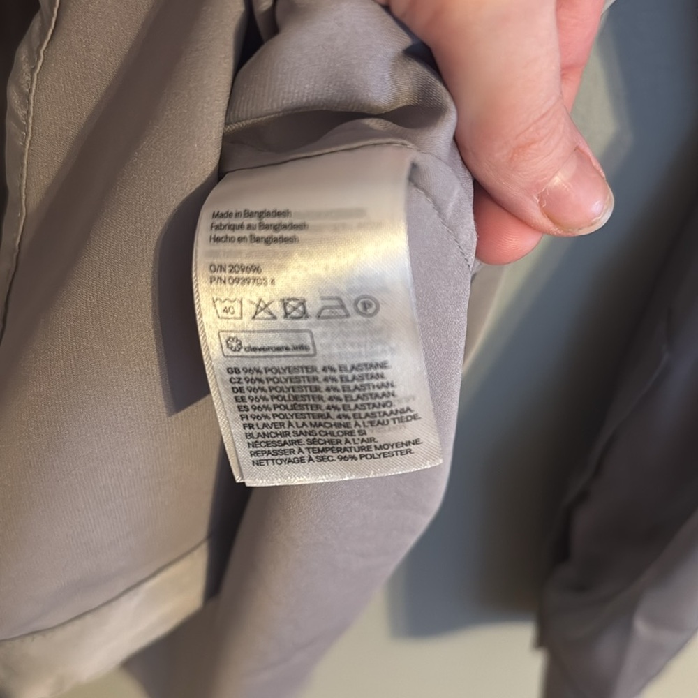 Silver Grey Collared Button Down - Picture 3 of 3